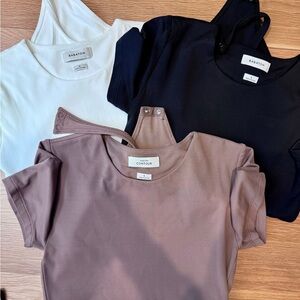 Babaton Bodysuits - Black, White, Taupe